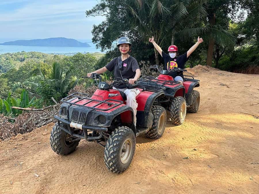 Phuket: ATV and Zipline Panoramic Adventure - Ziplining above the treetops