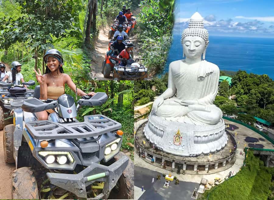Phuket: ATV Tour with Phuket Big Bhudha Visit - Safety briefing before the forest ride