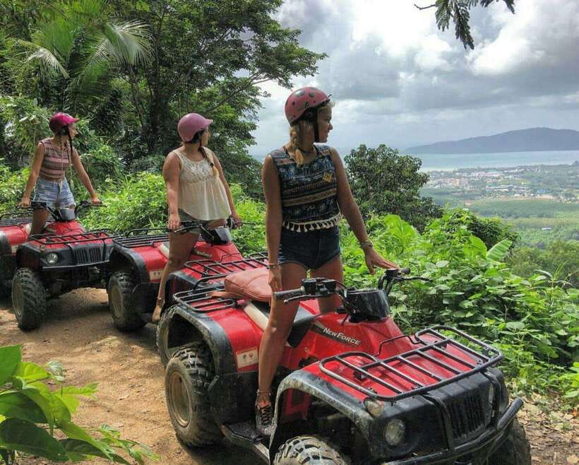 Phuket: Big Buddha Viewpoint ATV Tour and Zipline Adventure - From your hotel to the Phuket jungle