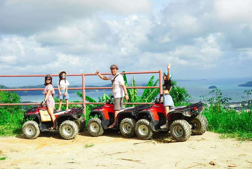 Phuket: Big Buddha Viewpoint ATV Tour and Zipline Adventure - Getting ready for the ATV track
