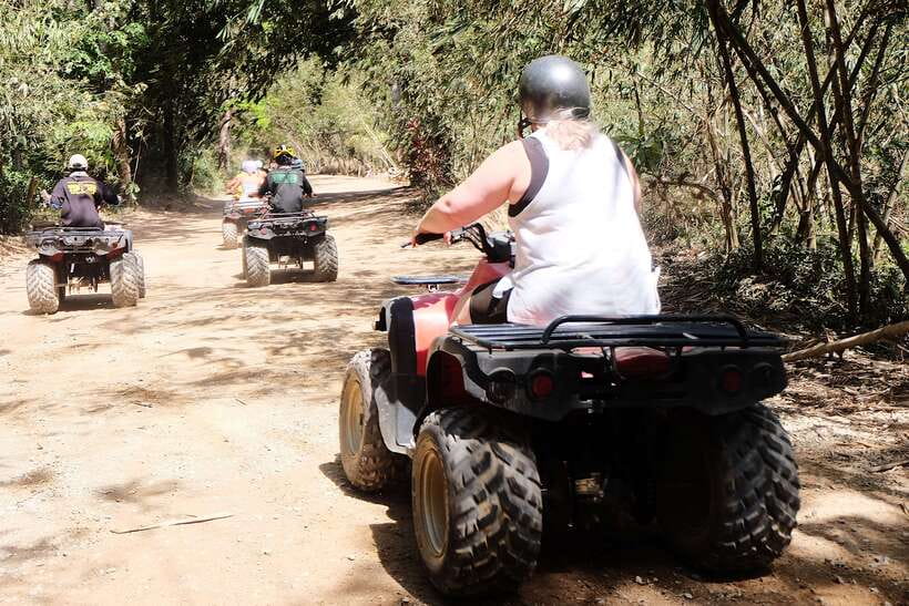 Phuket: Paradise Trip ATV Jungle Adventure - Riding through the rubber jungle