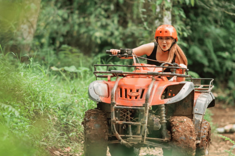 Phuket: White Water Rafting, ATV, and Zipline Adventure - A waterfall stop for cooling off
