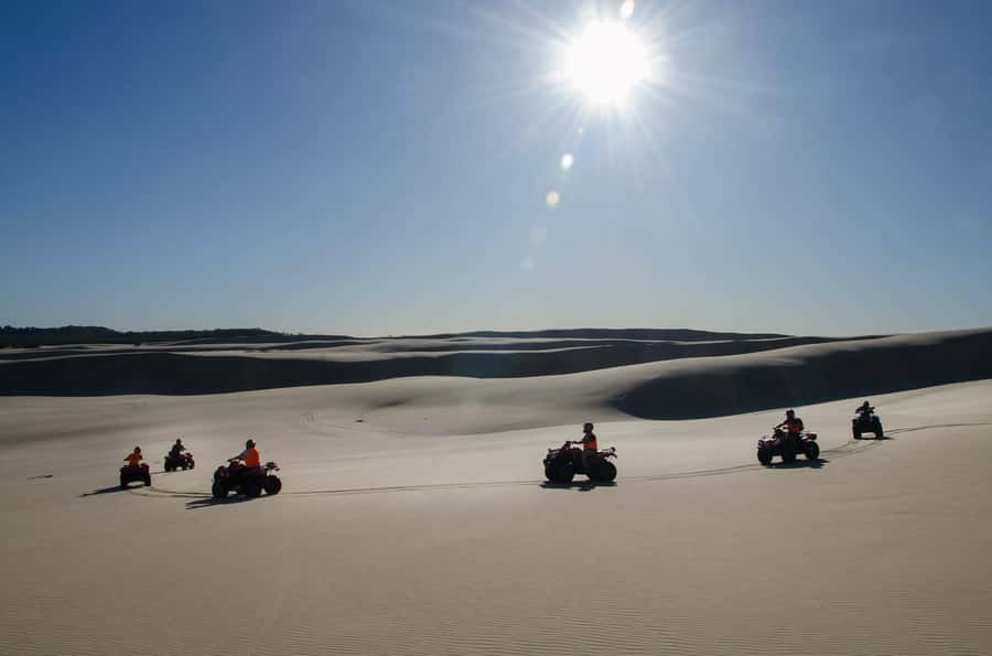 Port Stephens: Worimi Sand Dune Quad Bike Adventure - The first tracks build your confidence