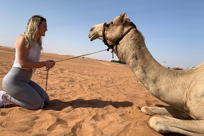 Premium Evening Desert Safari, Quad Bike, Camel & VIP BBQ Dinner - Quad biking across the red sand