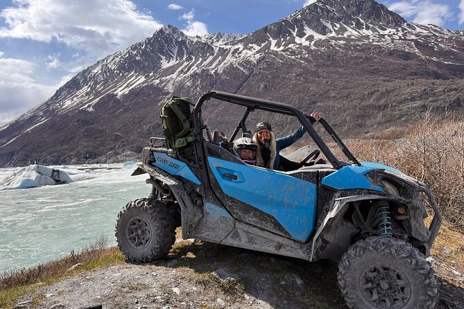 Private ATV Glacier Tour in Palmer - Crossing the river on the way to Knik Glacier
