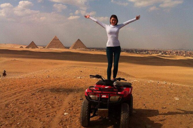 Private ATV Quad Bike Around Giza Pyramids - Leaving the hotel and reaching the desert