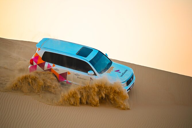 Private Dune Bashing in Abu Dhabi - Morning Desert Safari - Preparing the Land Cruiser for soft sand