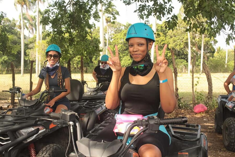 Puerto Plata Off-Road ATV Adventure - The tropical garden and its parrots