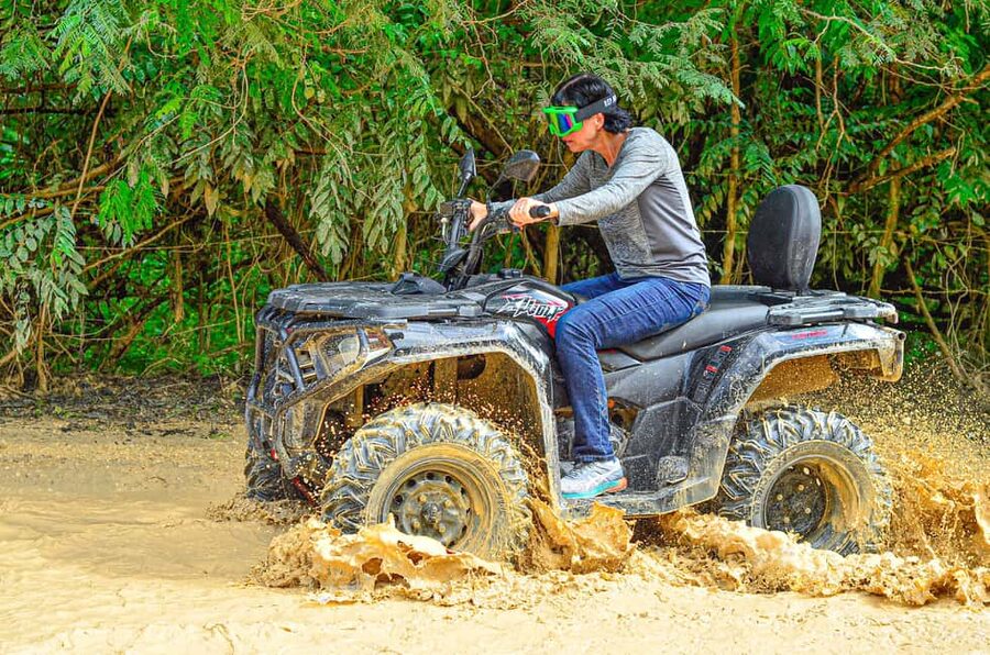 Punta Cana : Done Buggy Excursions AtV /cenote on the Beach - Macao Beach: beautiful, but allow for a short stop