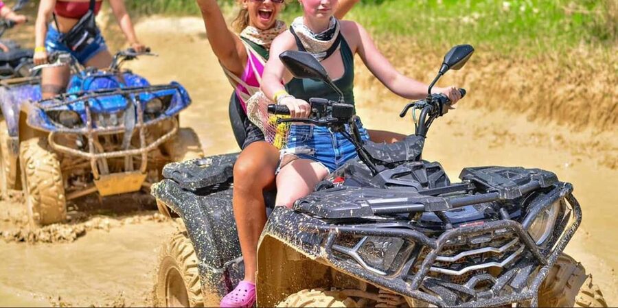Punta Cana: Half-Day Buggy Tour with PickUp & Macao Beach - Cooling off in the 25-foot water cave