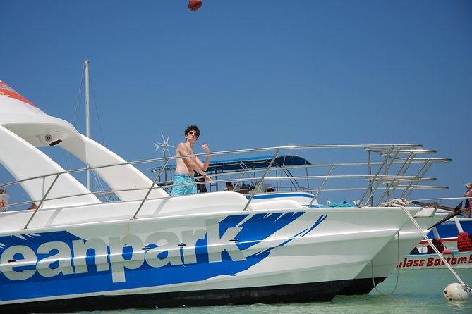 Punta Cana Snorkeling Cruise and Dune buggy Combo Adventure - Boarding the double-decker catamaran