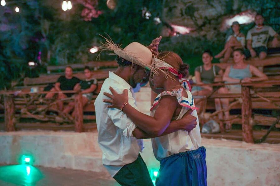 Punta Cana: Sunset Buggy Tour With Cave Swim and Dance Show - Dominican dinner after the dust