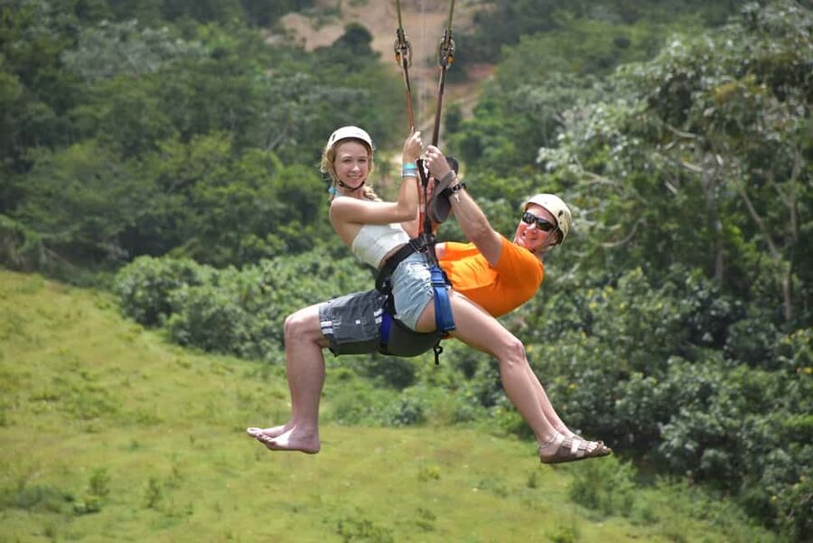 Punta Cana: Zipline, Chairlift, Buggy & Horse Ride Adventure - Buggy riding on the muddy track