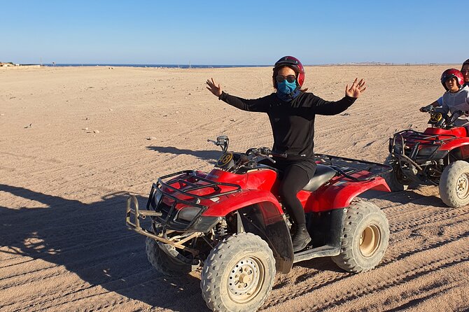 Pyramids of giza ,Sphinx,riding camel and driving a quad bick ATV. - Who will enjoy this tour most?