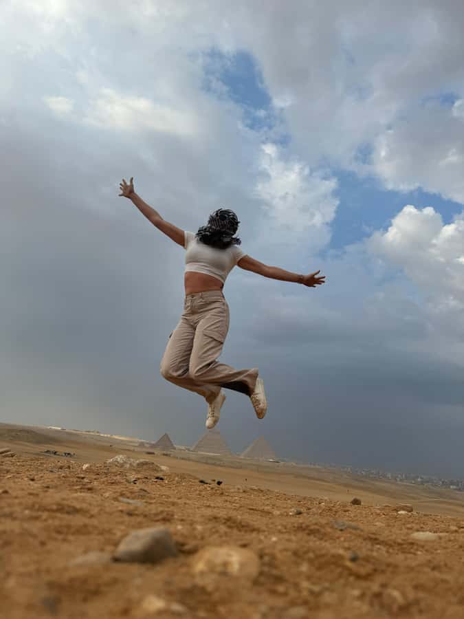 Pyramids Quad Biking Adventure - The Giza Plateau and the pyramid view