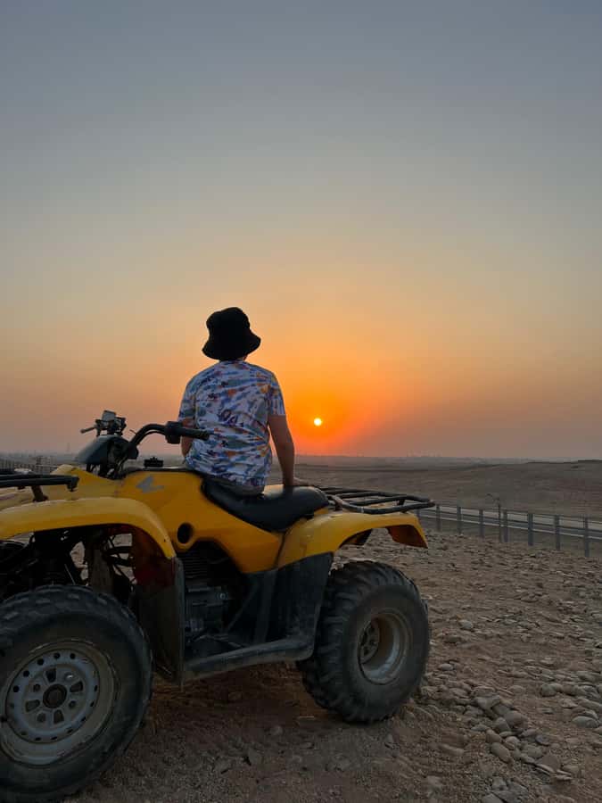 Pyramids Quad Biking Adventure - Clothes, headscarf, and desert comfort