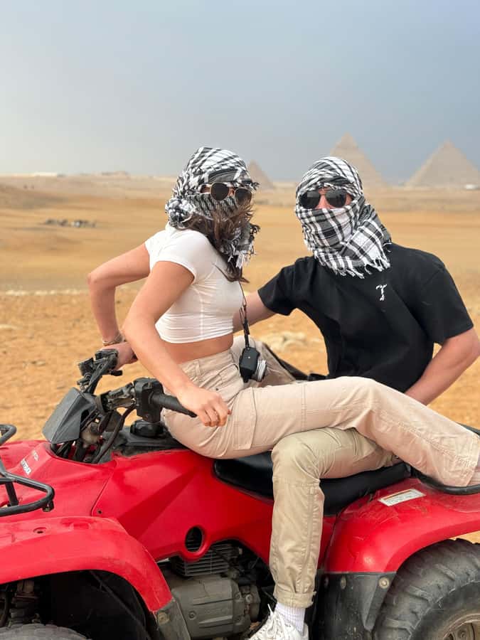 Pyramids Quad Biking Adventure - Pickup from Cairo or Giza