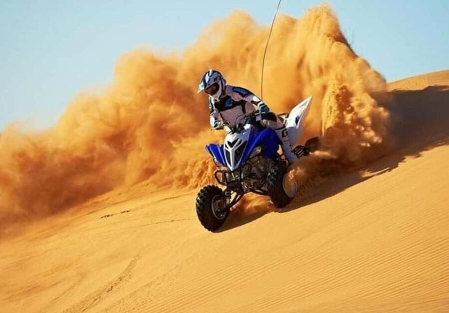 Qatar: ATV & Quad Dune Bashing, Camel Ride, & Sandboarding - A slower camel ride and desert tea