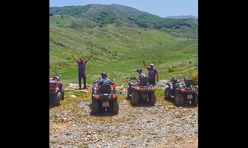 Quad ATV Bike Galicica, from Ohrid. - The first ride: slow, careful, and necessary