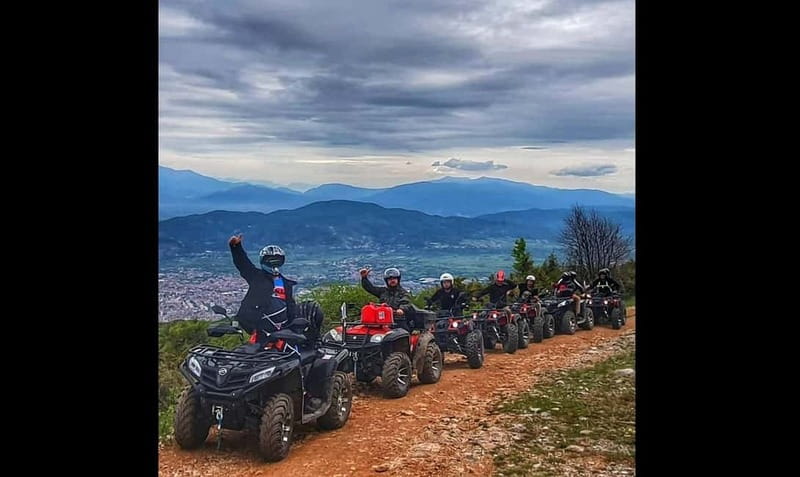 Quad ATV Bike Galicica, from Ohrid. - How the private group affects the ride