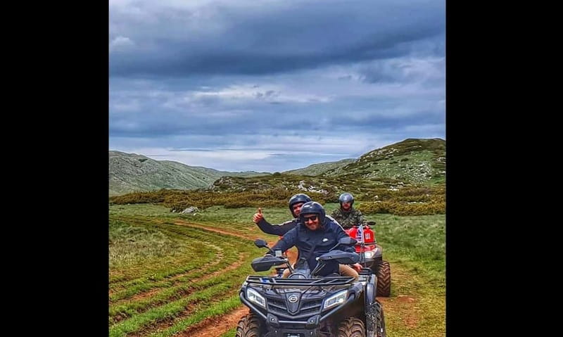 Quad ATV Bike Galicica, from Ohrid. - Who will enjoy this most?