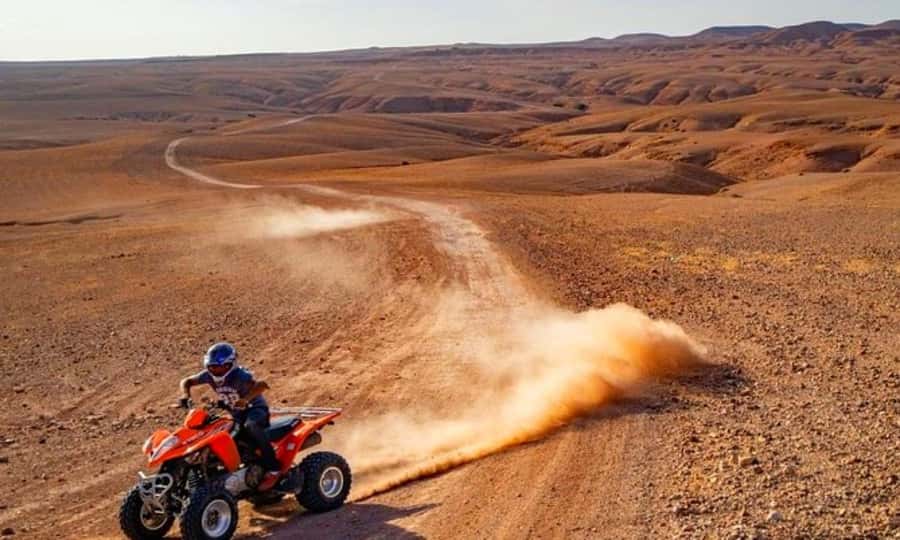 Quad bike and Lunch & Pool in Desert Marrakech Agafay - Leaving Marrakech for Agafay’s rocky desert