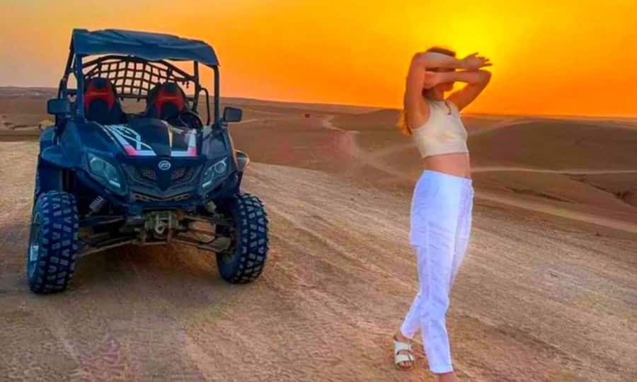 Quad bike and Lunch & Pool in Desert Marrakech Agafay - A three-course Moroccan lunch at camp