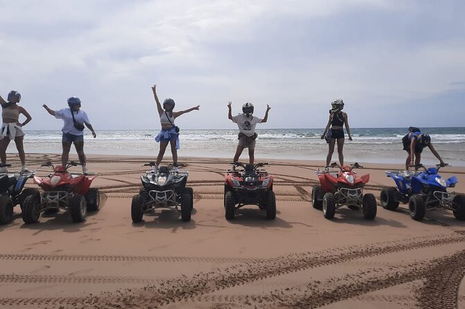 Quad Bike and Sandboarding on Sand Dunes Wild Beach - A stop in traditional Berber villages