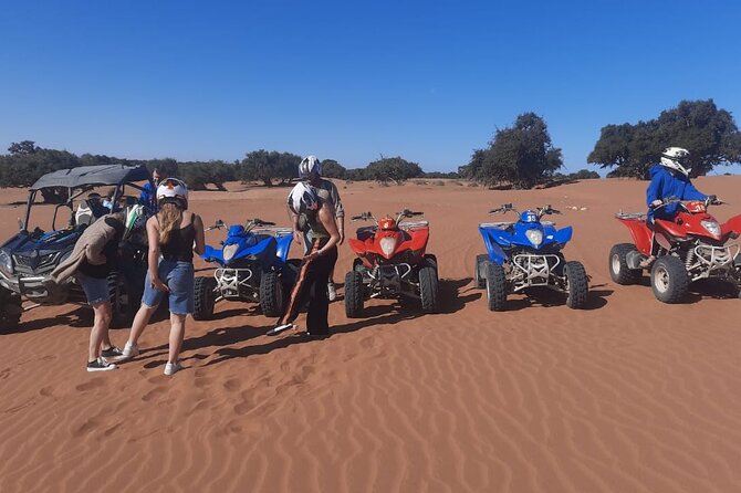 Quad Bike and Sandboarding on Sand Dunes Wild Beach - Reaching the dunes for 30 minutes of sandboarding