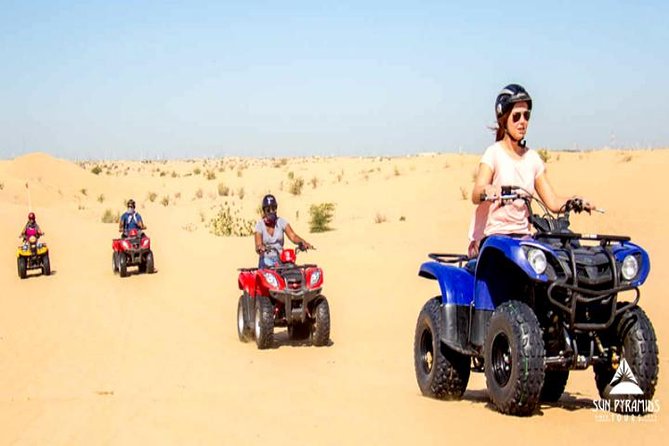 Quad bike at Giza pyramids - The ride: learning the basics, then heading into the desert