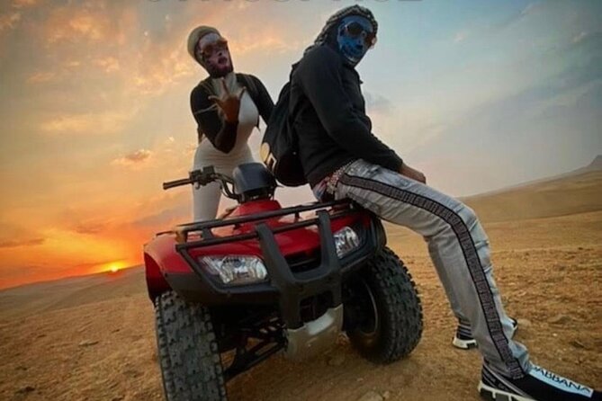 Quad Bike ATV Tours in Desert of Giza Pyramids with Egyptian Tea - Getting started on the quad bikes