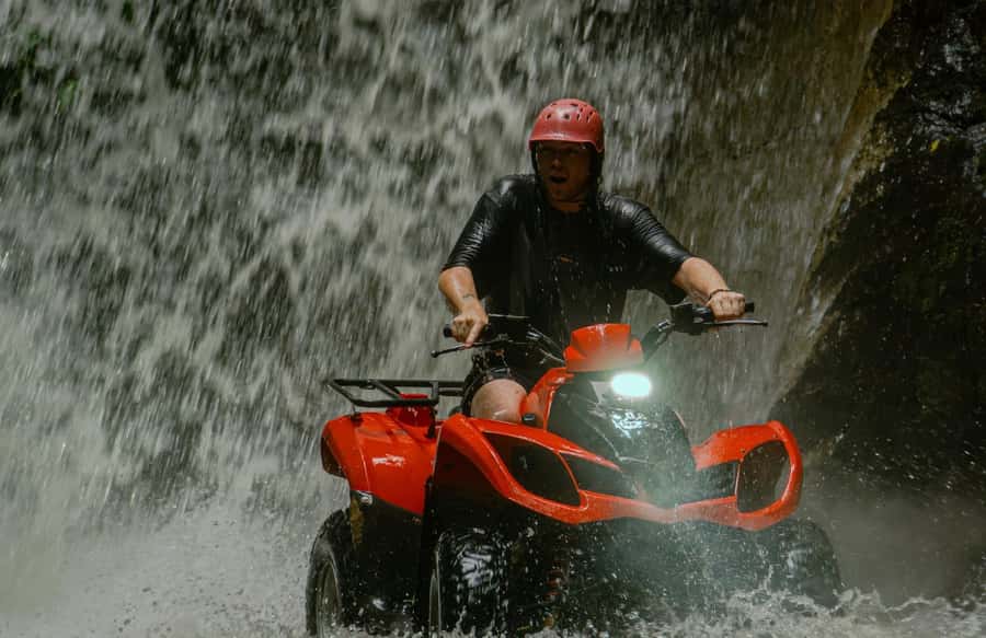 Quad Bike Bali With Tunnel & Waterfall Tour - Key points at a glance