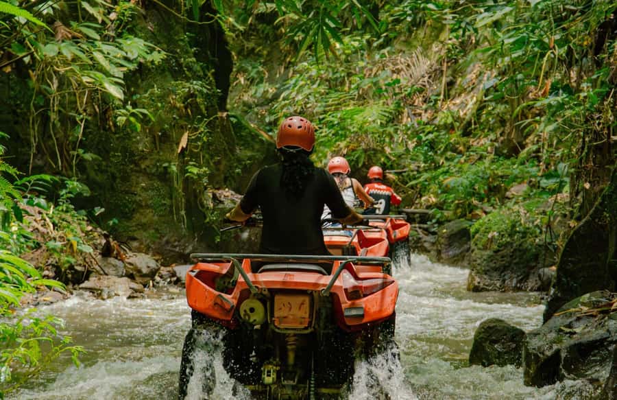 Quad Bike Bali With Tunnel & Waterfall Tour - The long tunnel and dark cave sections