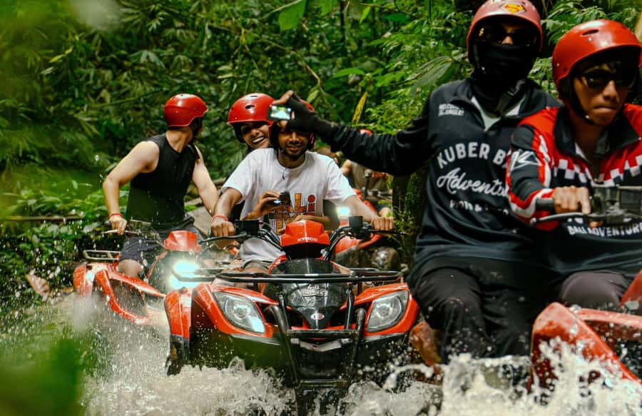 Quad Bike Bali With Tunnel & Waterfall Tour - Starting with safety gear and a two-hour ride