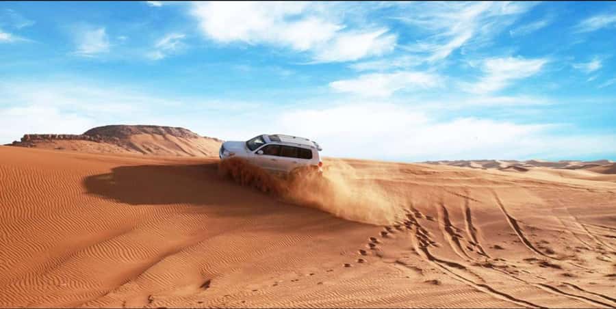 Quad Bike/Buggy, Desert Safari, Camel Ride, Dune Bashing - Drinks, dessert, and comfort in the heat