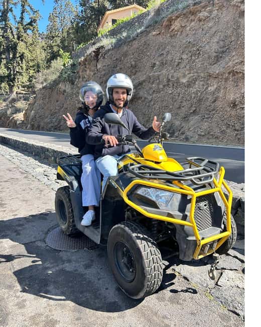 Quad bike excursion to the EL TEIDE volcano - First hour: climbing toward Teide National Park