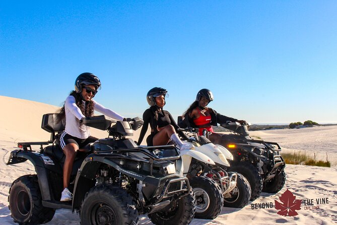 Quad bike in the Atlantis sand dunes Cape Town - Who will enjoy this ride most?