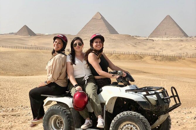 Quad Bike , Lunch and Camel Ride Private Tours from Cairo Giza Hotel - The pyramid view comes with an important boundary