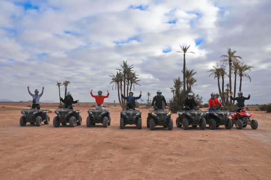 Quad biking adventure in Marrakech - The tea stop with bread, honey, and olives