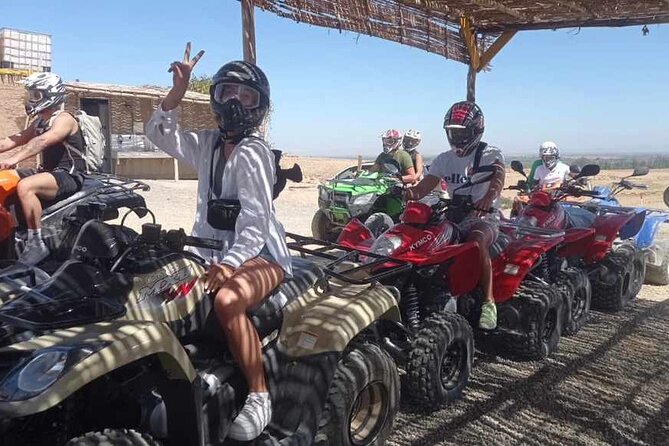 Quad Biking Agafay desert - Returning to base dusty but organized