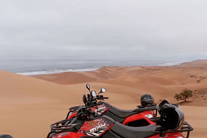 Quad Biking and Sandboarding on Sand Dunes Wild Beach - Leaving Agadir for Tifnit’s open shore