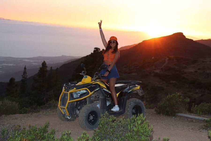 Quad biking at Mount Teide for the sunset - What you see at 1,000 meters