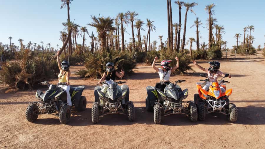 Quad biking in Marrakech's desert palm grove - Safety gear and basic controls come first