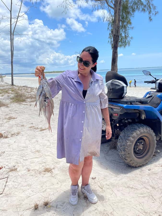 Quad Safari Kendwa-Zanzibar: Enjoy Island like never before - The private beach stop and the coastal scenery