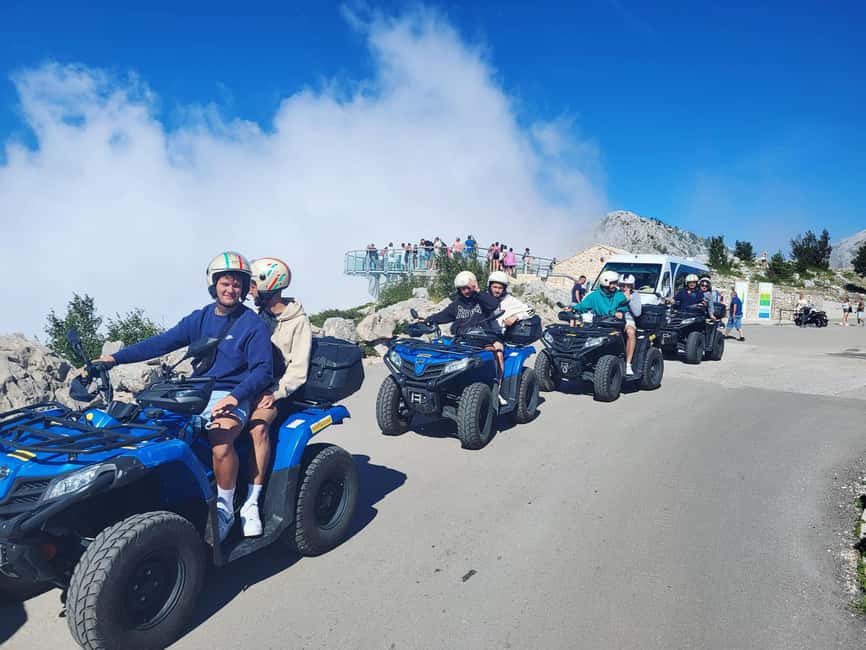 Quad tour to Biokovo Skywalk - The mountain ride and its narrow serpentines
