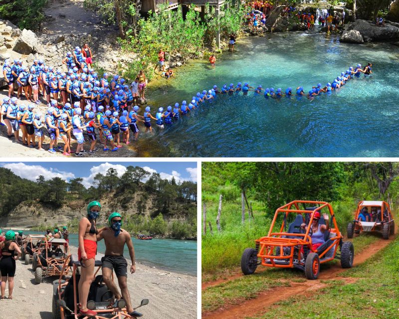Rafting, Quad or Buggy Ride, Zipline, Jeep Tour Super Combo - The zipline break over the canyon