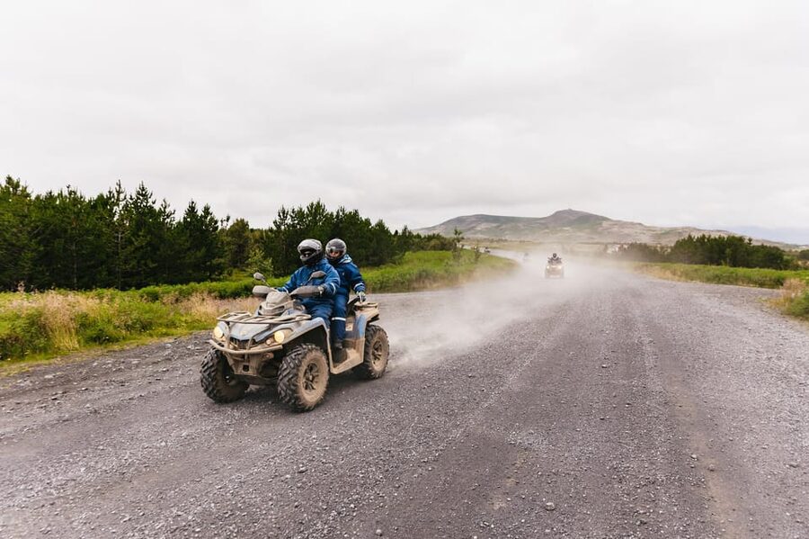 Reykjavik: Countryside Guided ATV Tour with Transfers - Gravel roads, mixed terrain, and Lake Hafravatn