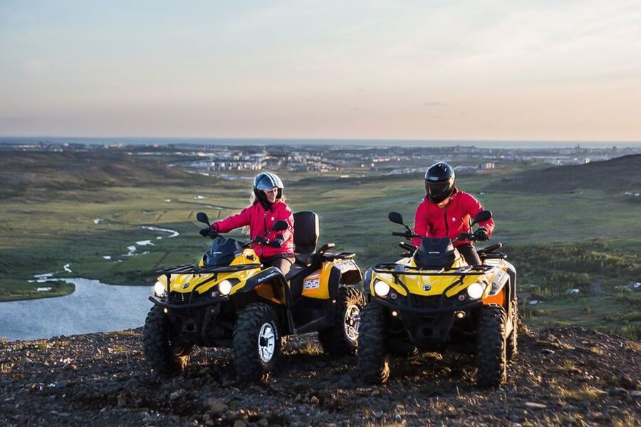 Reykjavik Quad Bike Twin Peaks Tour - Climbing Reykjavik Peak