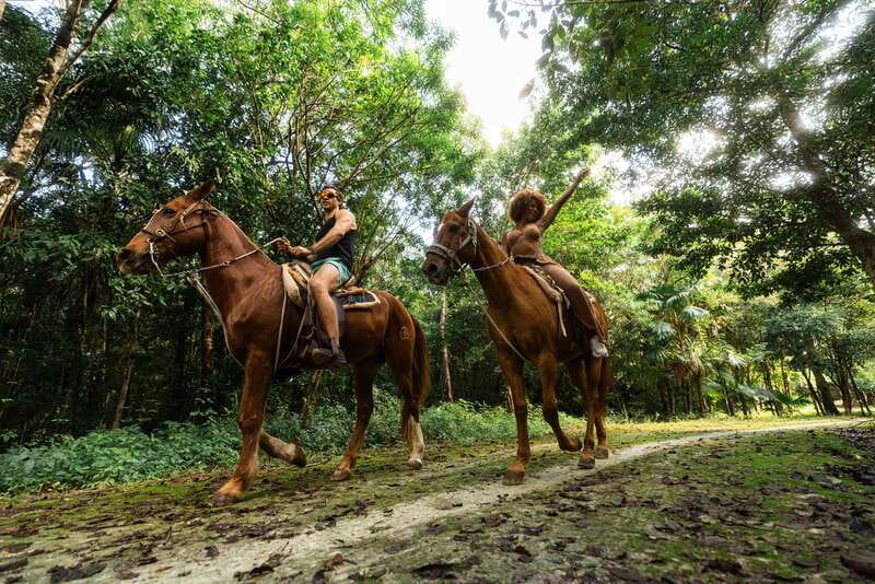 Riviera Maya: Horseback Ride, Zipline, and ATV Adventure - A gentle start at El Rey Polo Club