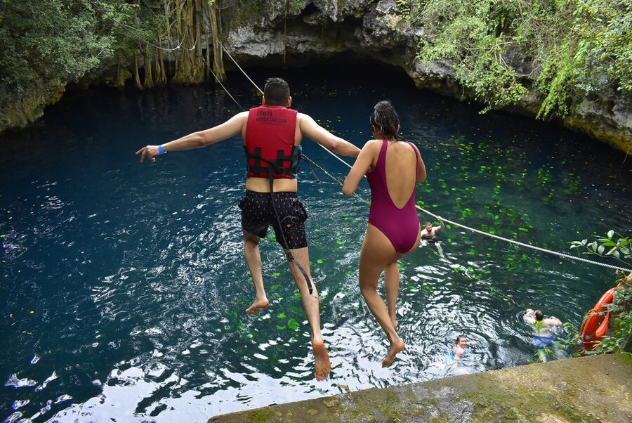 Riviera Maya: Horseback Ride, Zipline, and ATV Adventure - Five ziplines and three balance bridges